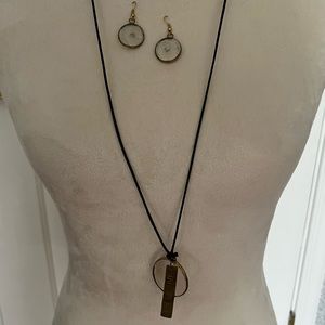 Necklace and matching earrings